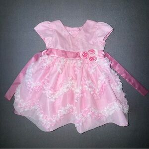 Jessica Ann Pink Baby Dress Infant 12 months